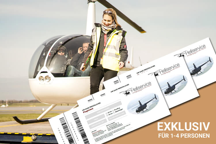 Ticket für exklusiven Hubschrauber Rundflug über Hamburg